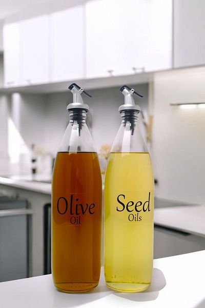 Digithome 2-Pack Olive Oil and Liquid Bottle - Vetro Sippy, Clear Label, Oil Pot 1000 ml So-300