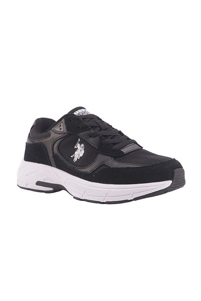 U.S. Polo Assn. Pantofi negri pentru bărbați - Design elegant cu șireturi, confortabili și versatili pentru ieșiri casual