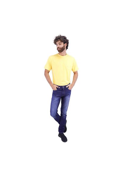 Giordano Men's Cotton Spandex Denim Low Rise Skinny Tapered Fit Jeans
