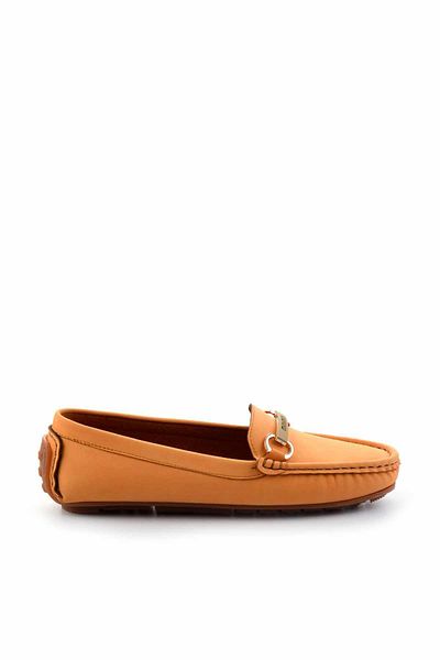 Bambi Orange Nubuck Damen Loafer Schuhe K 01309100501