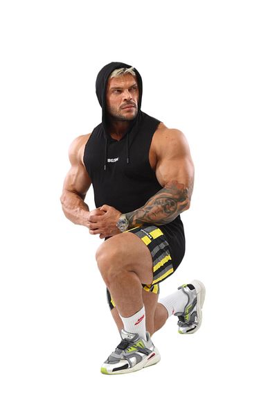 BGSM Bgsm 2350 Hooded Fitness Tank Top