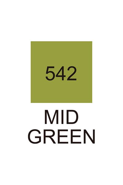 Zig Kurecolor Kc-3000 542 Twin S Marker Mid Green Pen