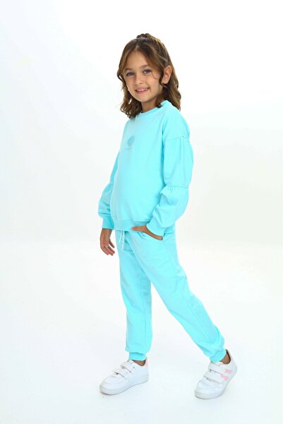 Toontoy Κοριτσίστικο κοστούμι φόρμας με κέντημα με κοχύλια