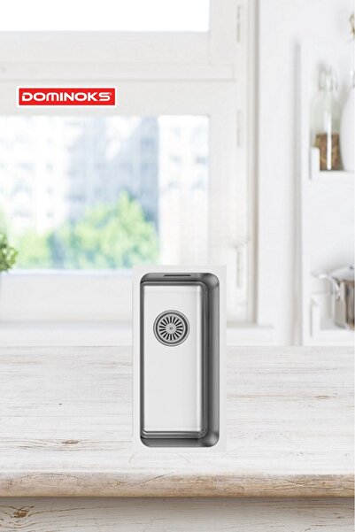 Dominoks BİGA18 TEZGAH ALTI TEK GÖZ  DÜZ KROM EVYE 40x18cm