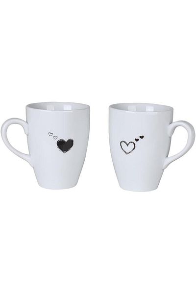 STOREMAX Ntwork Porcelain Pretty 2 Piece Mug Cup Art 1087243