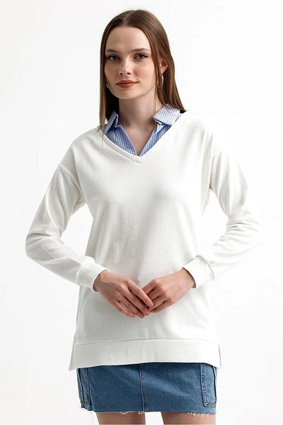 İKLİM LİFE Shirt Collar 2 Rope Sweat