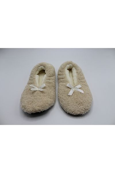 fluffy Booties Γυναικείες παντόφλες - Πτυσσόμενη τσάντα, φορητά παπούτσια για το σπίτι, αντιολισθητική σόλα χωρίς ήχο