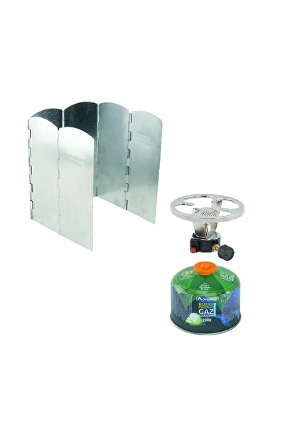 Orcamp Çakmaklı Siboplu Kartuş Ocak+230 gr Tüp+Rüzgarlık ORC-003-C1