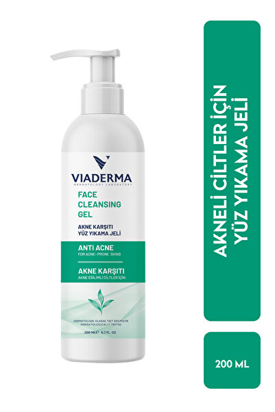 Viaderma Yağ Dengesi Akne Karşıtı Yüz Yıkama Jeli 200 ml - Salisilik Asit ve Zinc PCA ile Cilt Temizliği