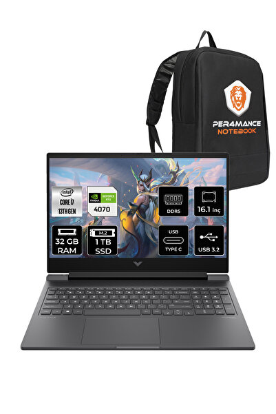 HP Victus 16 i7 13700H 32GB DDR5 1TB SSD RTX4070/8GB 144Hz 16.1'' FDOS Gaming...