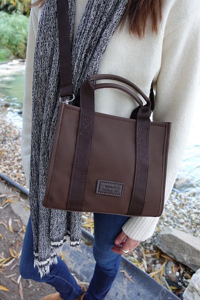 Housebags Women's Brown Water Resistant Tote Bag 245