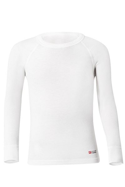 ERDEM İÇ GİYİM Tricou pentru fete și băieți Long Sleeve Thermal Underwear 3422 Shape White Singlet