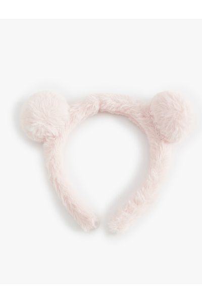 Koton Plush Pompom Applique Detailed Crown
