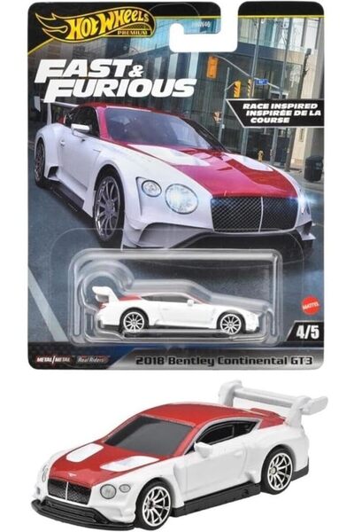 HOT WHEELS Fast-Furious Premium Araba 2018  Continental Gt3 Hnw46-Hvr63