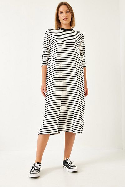 Bianco Lucci Women's Long Flared Dress 60351252