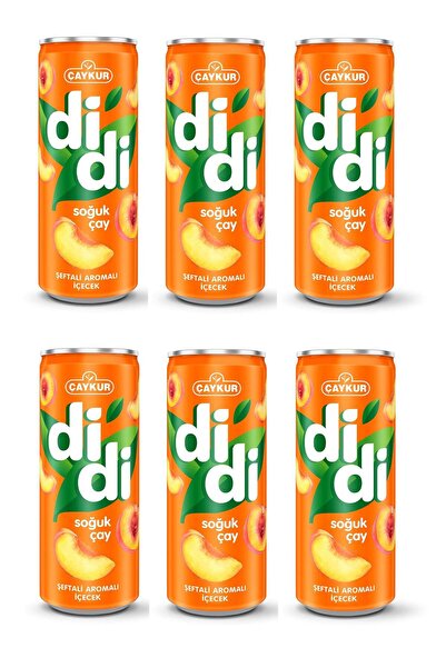 DİDİ Didi Şeftali Aromalı Soğuk Çay 330 Ml X 6 Adet