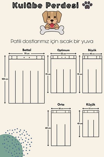 Buycobox Clear Curtain for Dog Kennel Door - S-2Xl