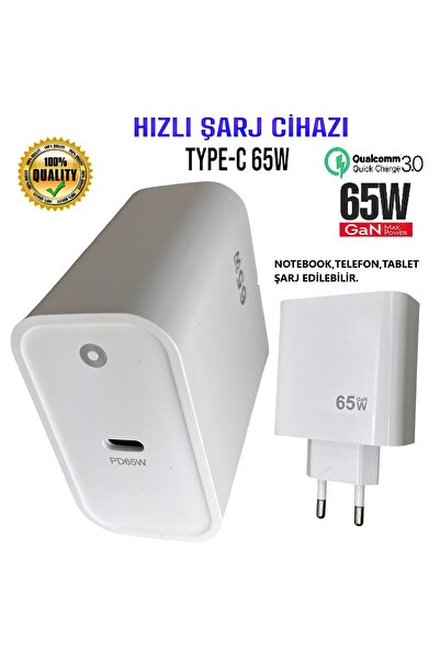 Genel Markalar Ultra Hızlı 65W Turbo Pd Şarj Cihazı TD-PA153 (NOTEBOOK,TELEFO...