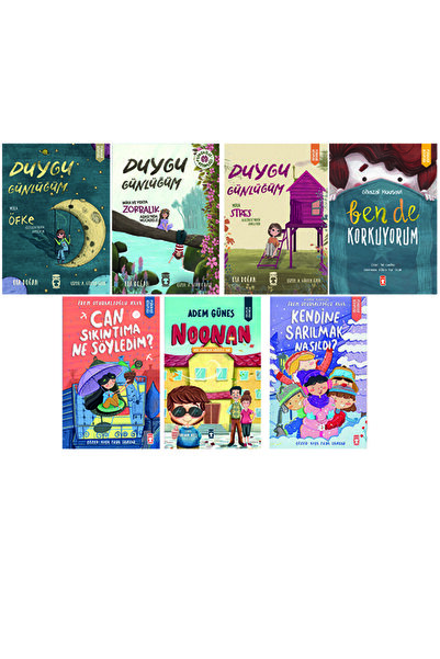 Timaş Çocuk 2 .3. Sınıf Okuma Seti 7 Kitap Duygu Günlüğüm Serisi-Ben de Korku...