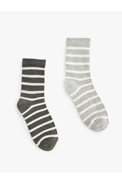 Koton Set of 2 Striped Tennis Socks