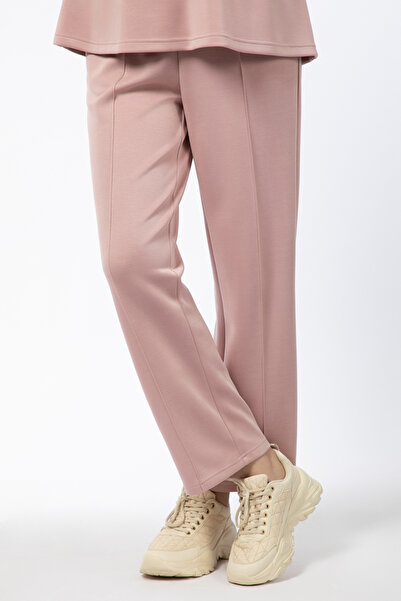 RİNA Basic Casual Pant_S_Pink