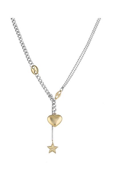 Daniel Klein Mtk11375 Steel Gold Color Necklace