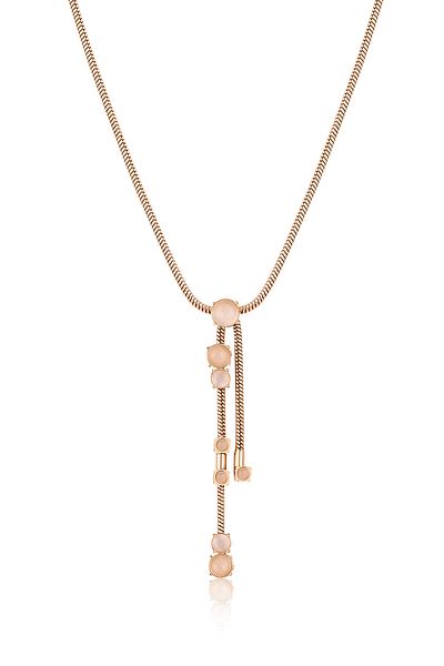 Daniel Klein Mtk11348 Steel Rose Gold Color Necklace