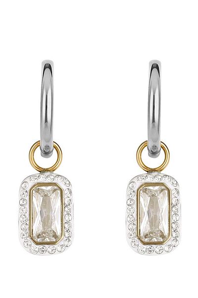 Daniel Klein Mtk11427 Steel Gold Silver Color Earrings
