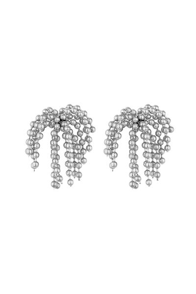 Daniel Klein Mtk11404 Steel Silver Color Earrings