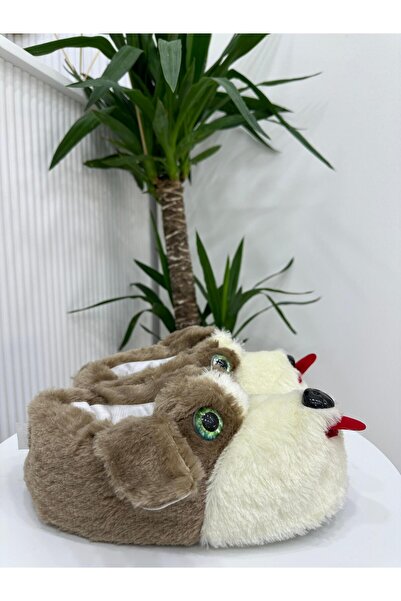 Klay Shoes Hayvan Figürlü Peluş Ev Pandufu