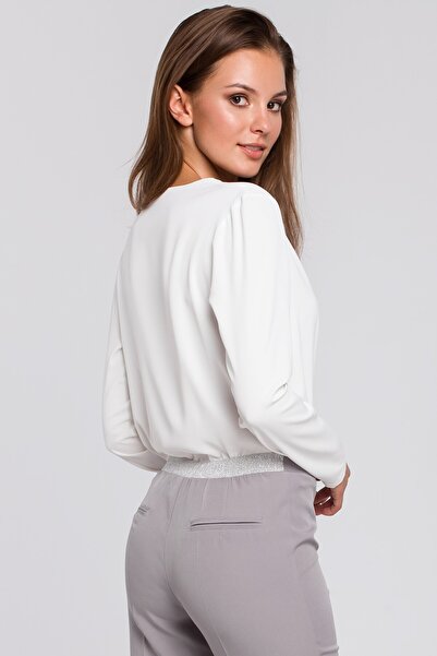 Makover Wrap blouse with long sleeves