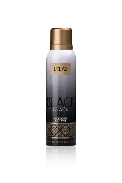 Lelas Black Deodorant 150 ml – Oryantal, Çiçeksi Unisex Koku Spreyi – 1141