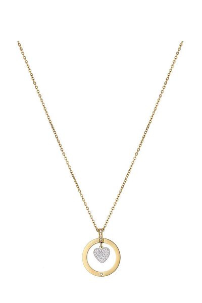 Daniel Klein Mtk11370 Steel Gold Color Necklace