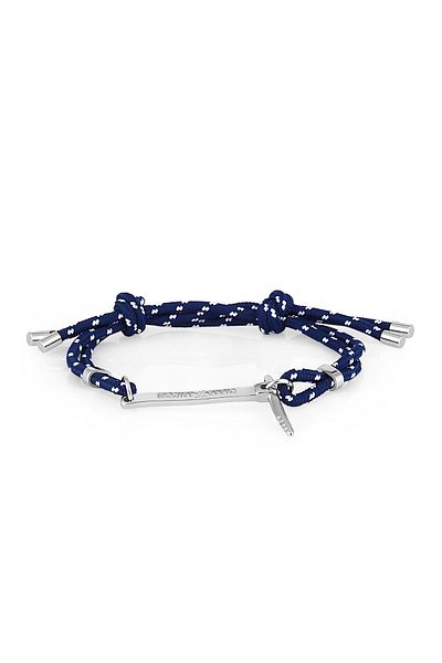 Daniel Klein Mtk11275 Navy Blue Color Cotton Polyester Men's Bracelet
