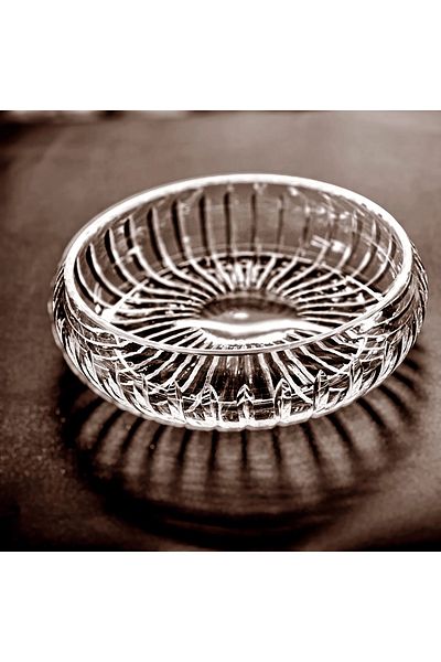 Kristal Market 28cm Custom Made Upright Cutting Crystal Bowl