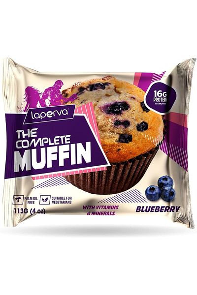 Laperva The Complete Muffin, Blueberry, Pack Of 6 Piece,palm Oil Free,suitable For Vegetarians.