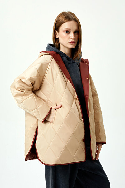 SAINT ONES STONES Astarlı Baklava Desenli Yağmura ve Rüzgara Dayanıklı Mevsim...