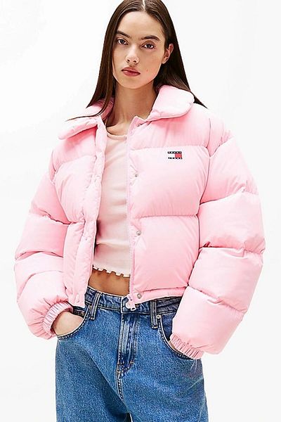 Tommy Hilfiger Rosa Pufferjacke für Damen