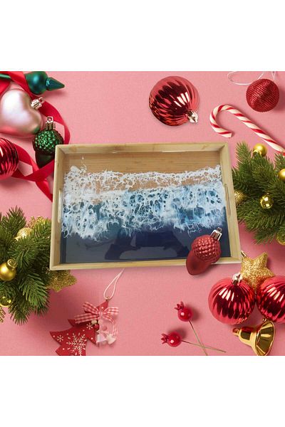 Home Handmade Epoxy Tray - Modern Decoration Serving Tray
