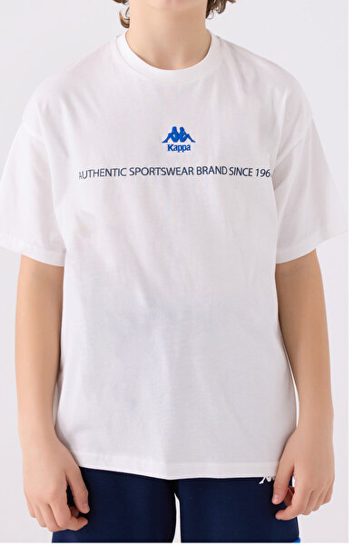 Kappa Boy's Cream T-Shirt - 341Z1Qw