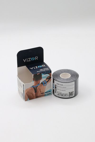 VİZOR Pain Tape Kinesio Tape (Black)