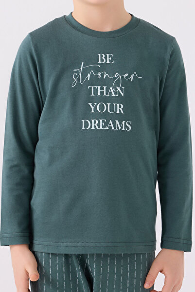 Arnetta Boy's Blue Long Sleeve Pajama Set