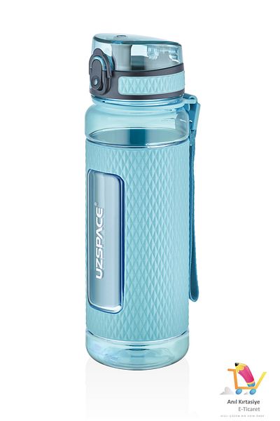 Uzspace 800ml - Large Size - Tritan Water Bottle Silicone Protected Non-Slip Body
