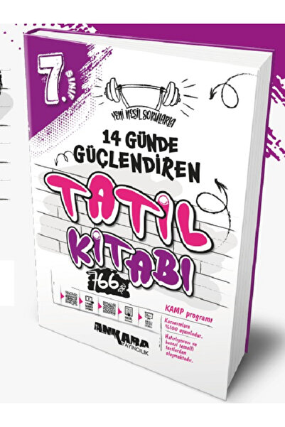 Açı Yayınları 7.Sınıf Ankara Güçlendiren TATİL KİTABI / KAMP Programı / 766 S...