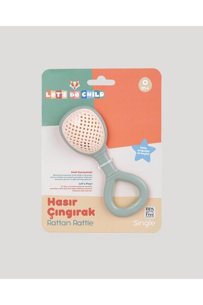 lets be child LC Tekli Hasır Çıngırak Gri