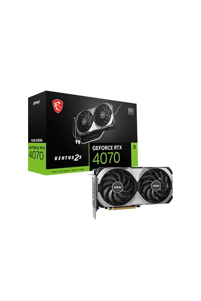 MSI Geforce Rtx 4070 Ventus 2X E1 - 12g Oc 192Bit 12Gb Pci-E 4.0 Gddr6 Nvidia Dlss 3 Graphics Card
