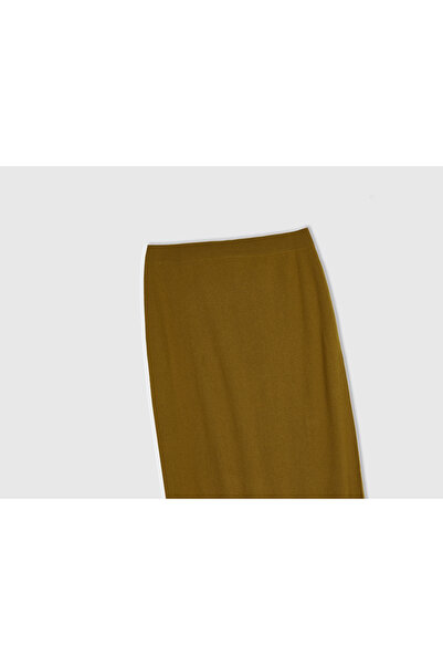 United Colors of Benetton Fusta de damă din amestec de cașmir cu talie elastică