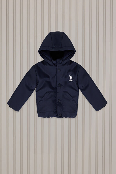 U.S. Polo Assn. Baby Boy Navy Blue Baby Coat
