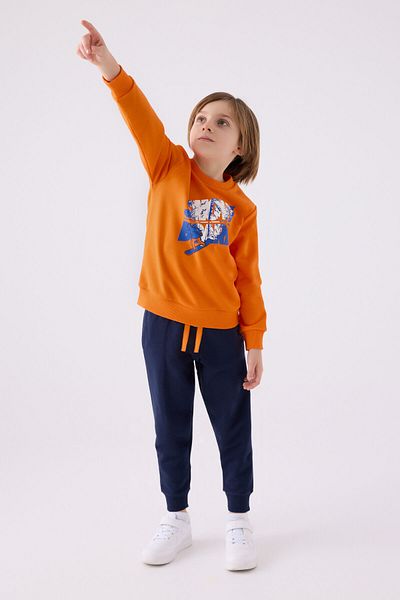 Rolypoly Boy's Yellow Tracksuit Set