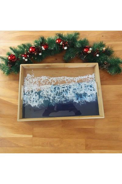 Home Handmade Epoxy Tray - Modern Decoration Serving Tray